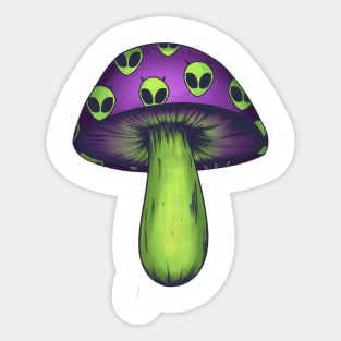 Alien Shroom Sticker